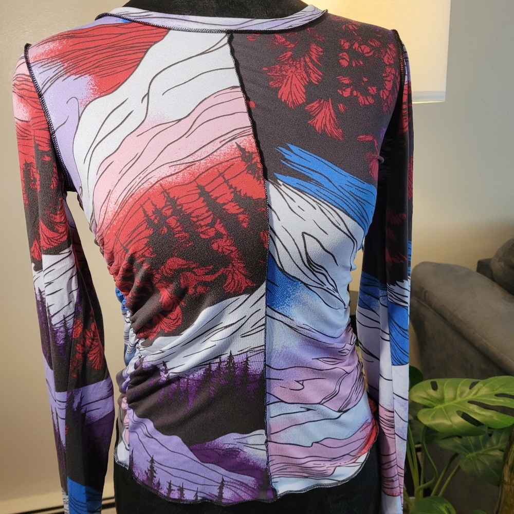 Free People Movement Right On Run Colorful Long Sleeve Size Large And XS - Picture 11 of 15